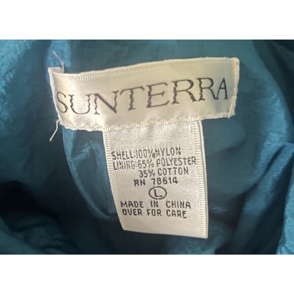 Sunterra Vintage 90s Spirit boho tribal LG Wind Breaker Full Zip Jacket Aztec - Picture 11 of 16